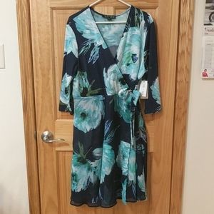 NWT Sami + Dani light blue flower dress